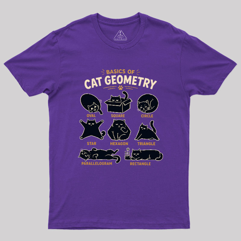 Basic Of Cat Geometry Geek T-Shirt