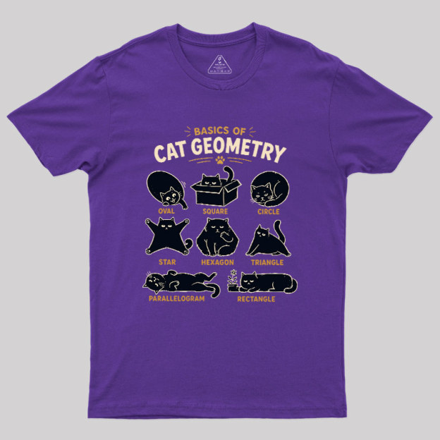 Basic Of Cat Geometry Geek T-Shirt