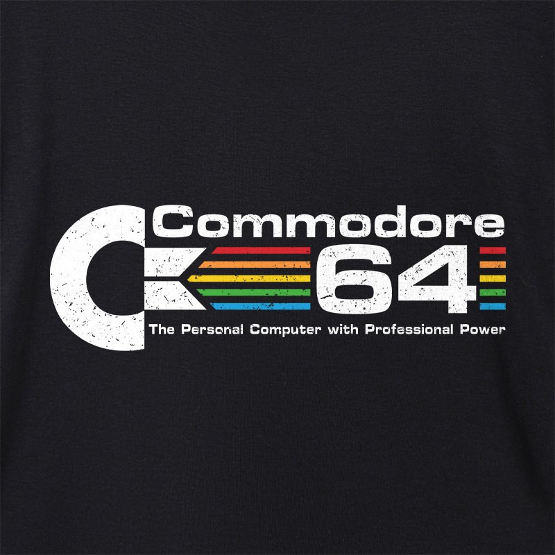Commodore 64 Nerd Geek Dolman Sleeve V-Neck Shirt