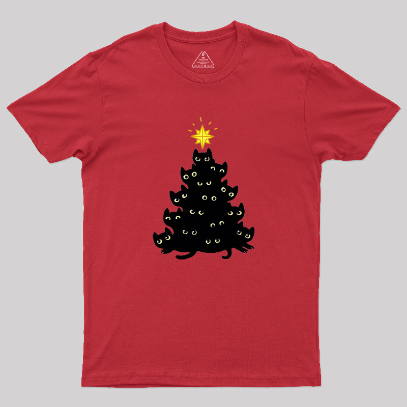 Meowy Christmas Geek T-Shirt