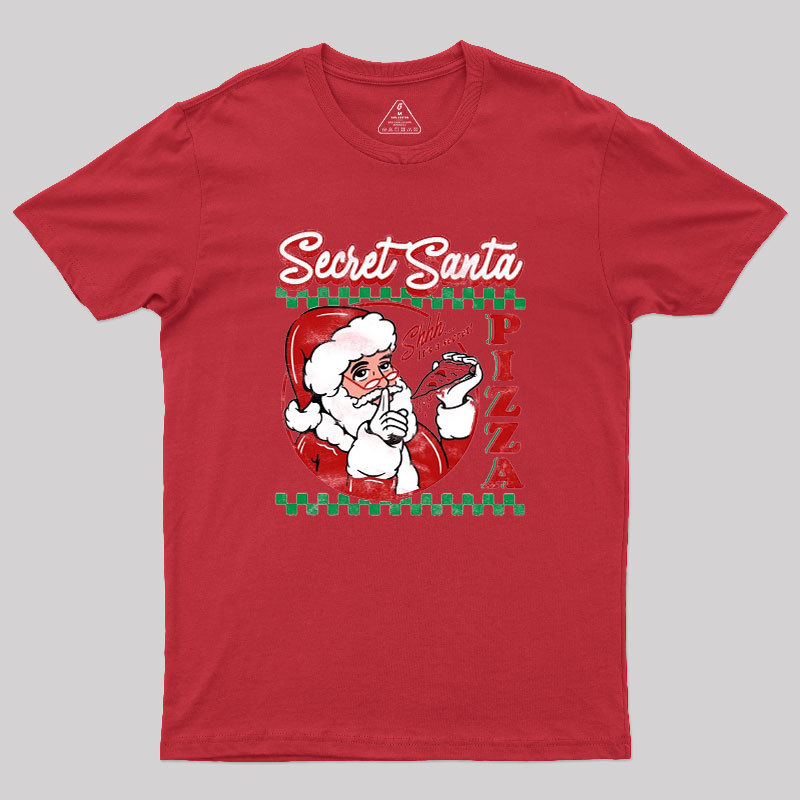 Secret Santa Pizza Geek T-Shirt