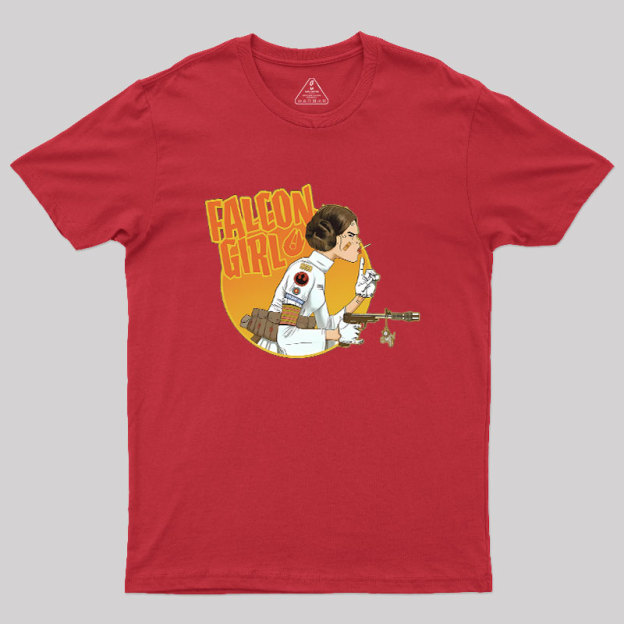 Leia Falcon Girl Geek T-Shirt