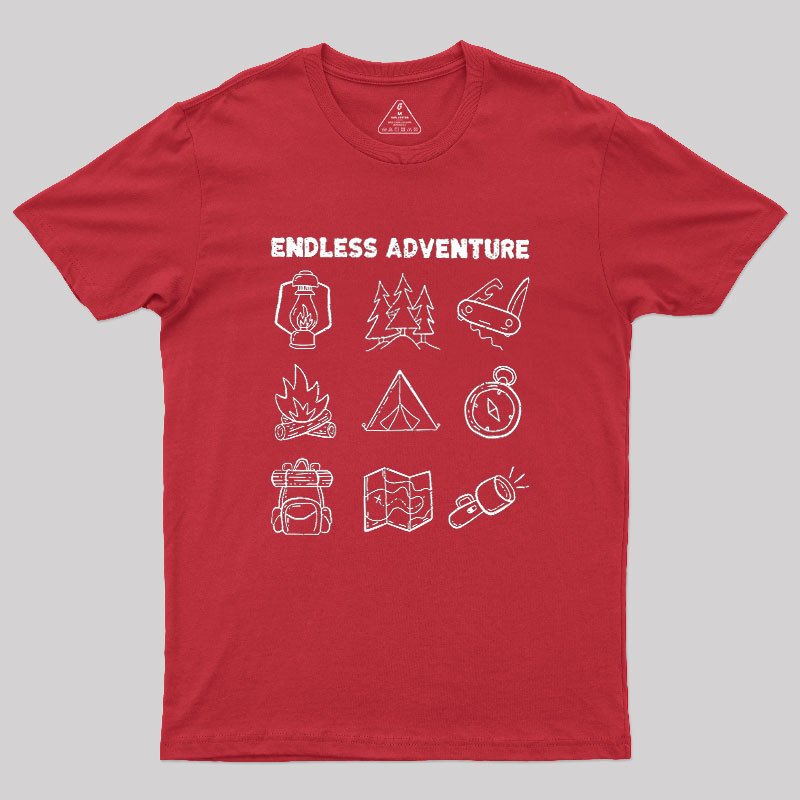 Endless Camping Adventure Geek T-Shirt