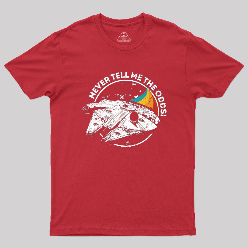 Never Tell Me the Retro Odds Geek T-Shirt