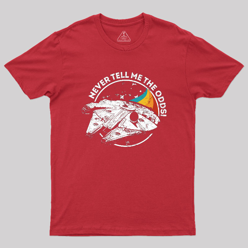 Never Tell Me the Retro Odds Geek T-Shirt