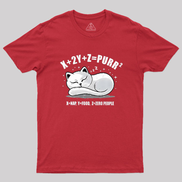 Purrfect Equation Geek T-Shirt