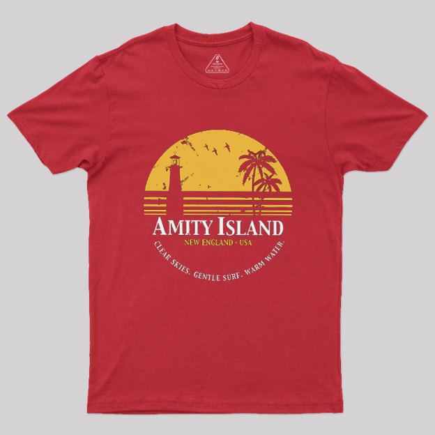 Jaws Inspired Amity Island Geek T-Shirt