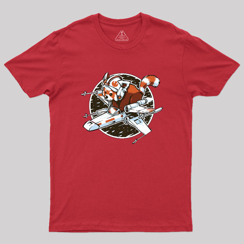 Red panda, Standing By Geek T-Shirt