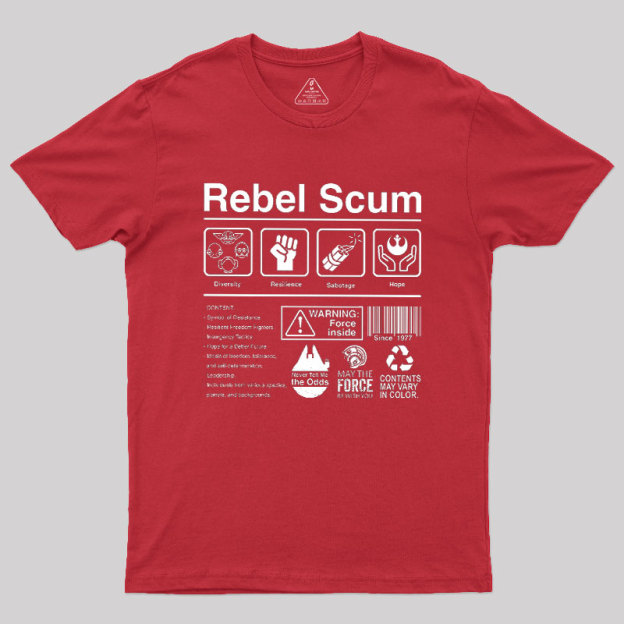 Rebel Scum Label Geek T-Shirt