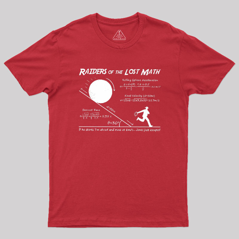 Raiders Of The Lost Math Geek T-Shirt