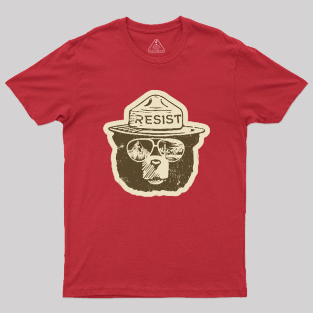 VINTAGE Alt National Park Service Resist Geek T-Shirt