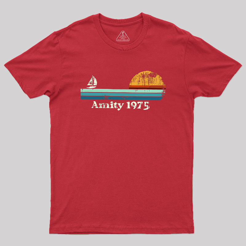 Sailboat Sunrise Summer Geek T-Shirt