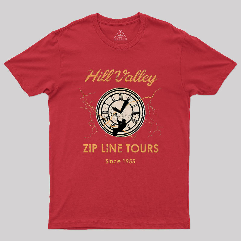 Hill Valley Zip Line Tours Geek T-Shirt