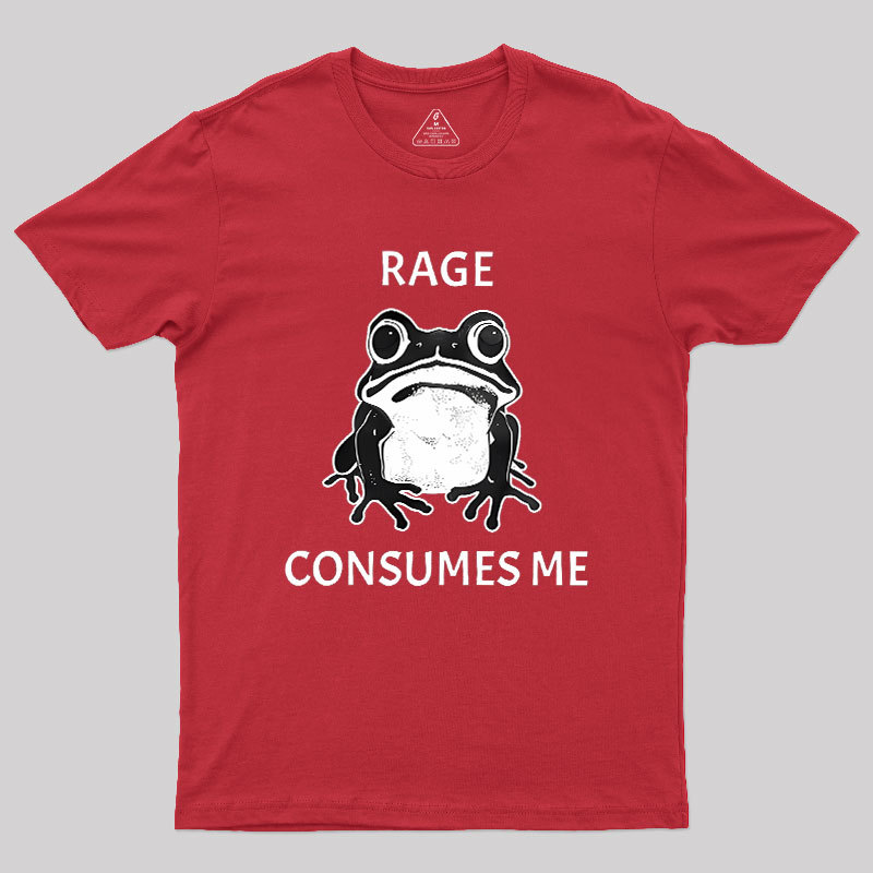 Rage Consumes Me Frog Geek T-Shirt
