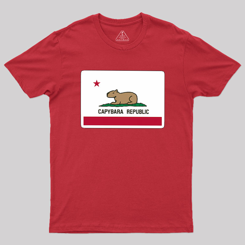 Capybara Flag Geek T-Shirt
