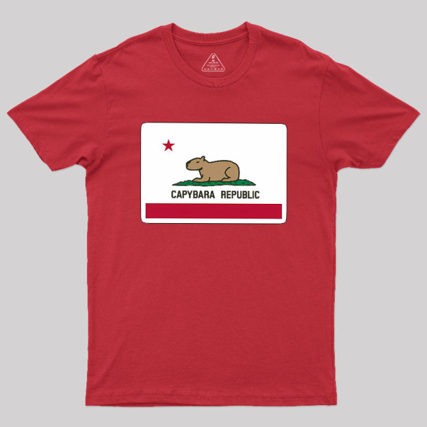 Capybara Flag Geek T-Shirt