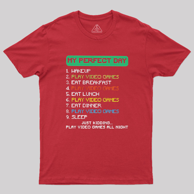 Daily Schedule Geek T-Shirt