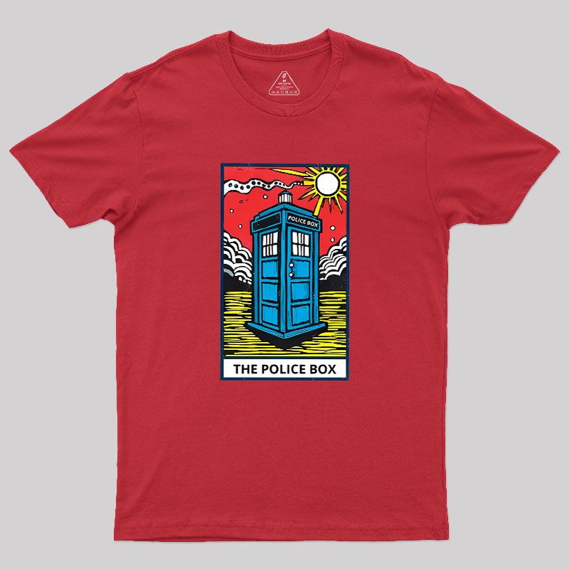 The Police Box-Tarot Card Geek T-Shirt