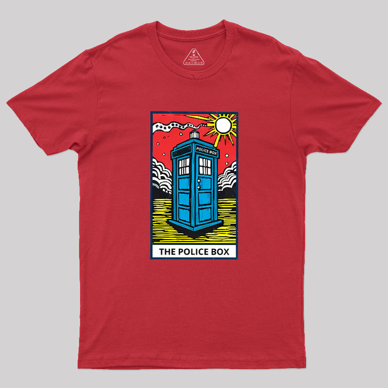 The Police Box-Tarot Card Geek T-Shirt