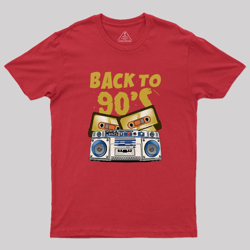 Geeksoutfit Back To 90s Geek T-Shirt for Sale