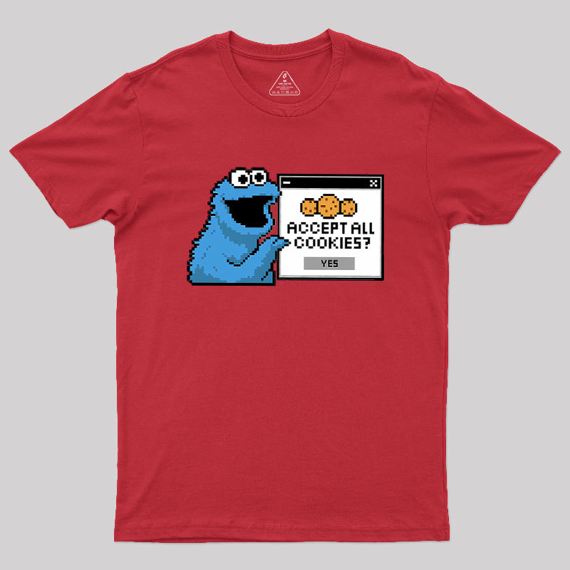Accept All Cookies Geek T-Shirt