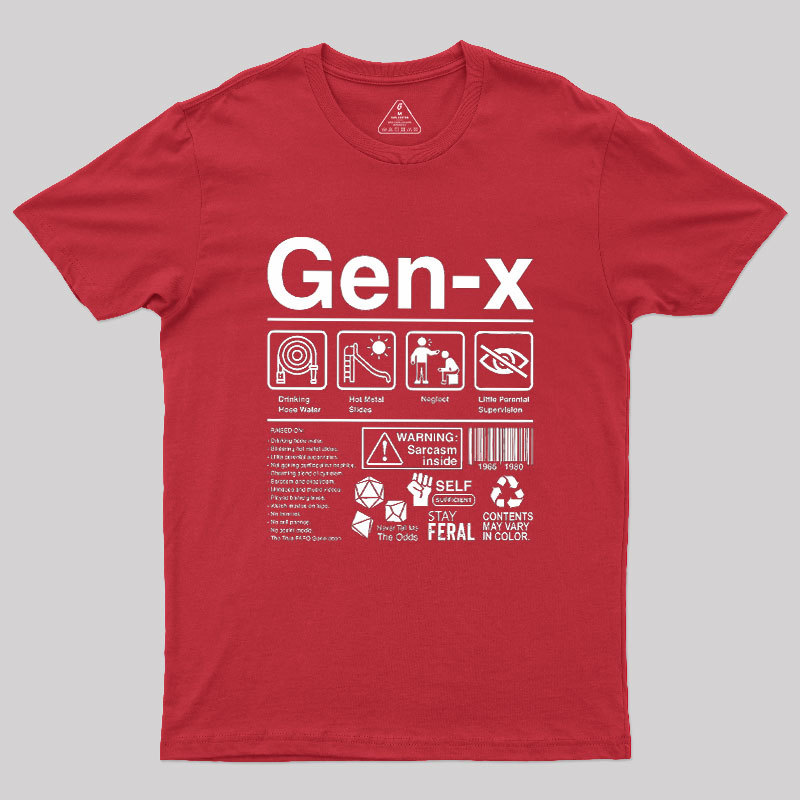 Gen X Label Geek T-Shirt