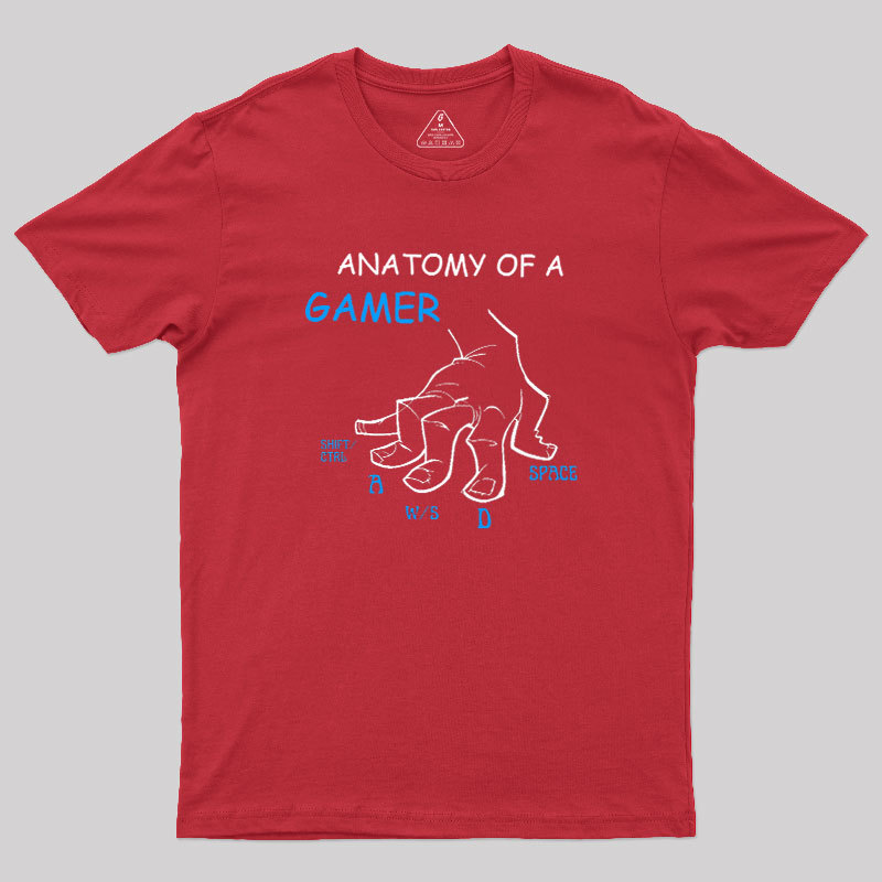 Anatomy Of A Gamer Geek T-Shirt