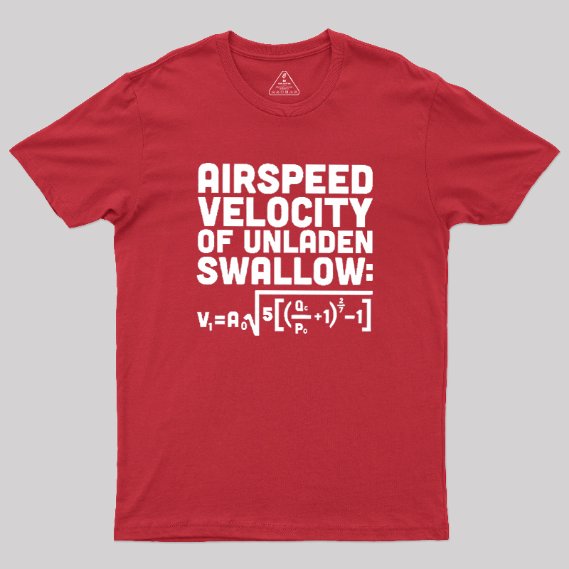 Airspeed Velocity of an Unladen Swallow Geek T-Shirt