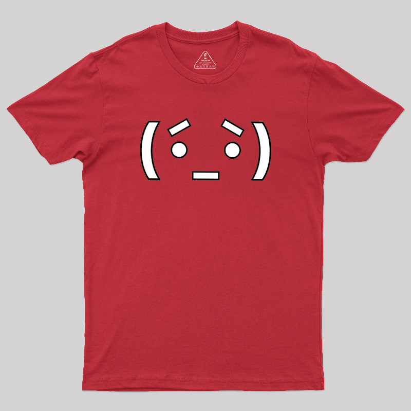 Nerdy Anime Emoticon Geek T-Shirt