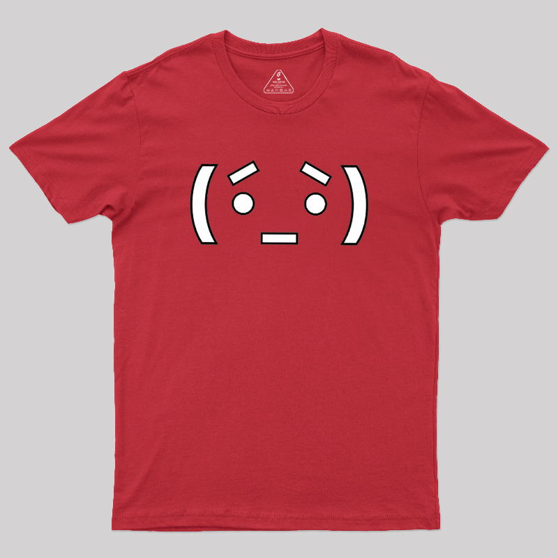 Nerdy Anime Emoticon Geek T-Shirt