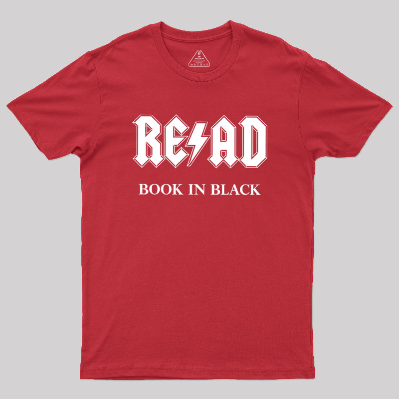 RE/AD - Book In Black Geek T-Shirt