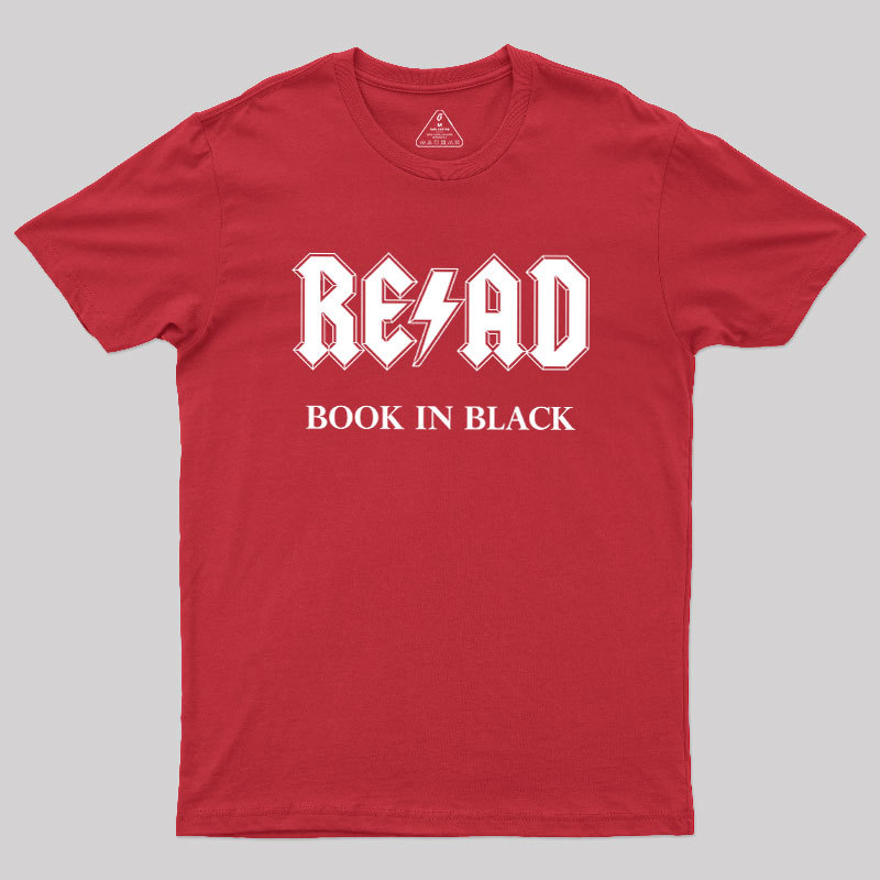 RE/AD - Book In Black Geek T-Shirt