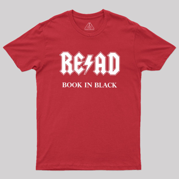 RE/AD - Book In Black Geek T-Shirt