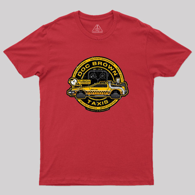 Doc Brown Taxis Geek T-Shirt