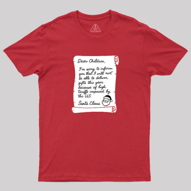 Christmas Letter Geek T-Shirt