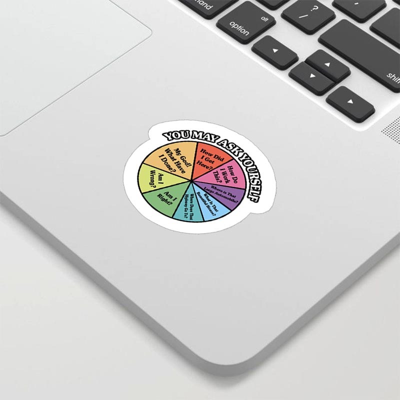 You May Ask Yourself Geek Sticker for Sale online