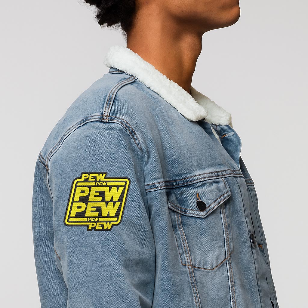 Pew Pew Geek Embroidered Patch