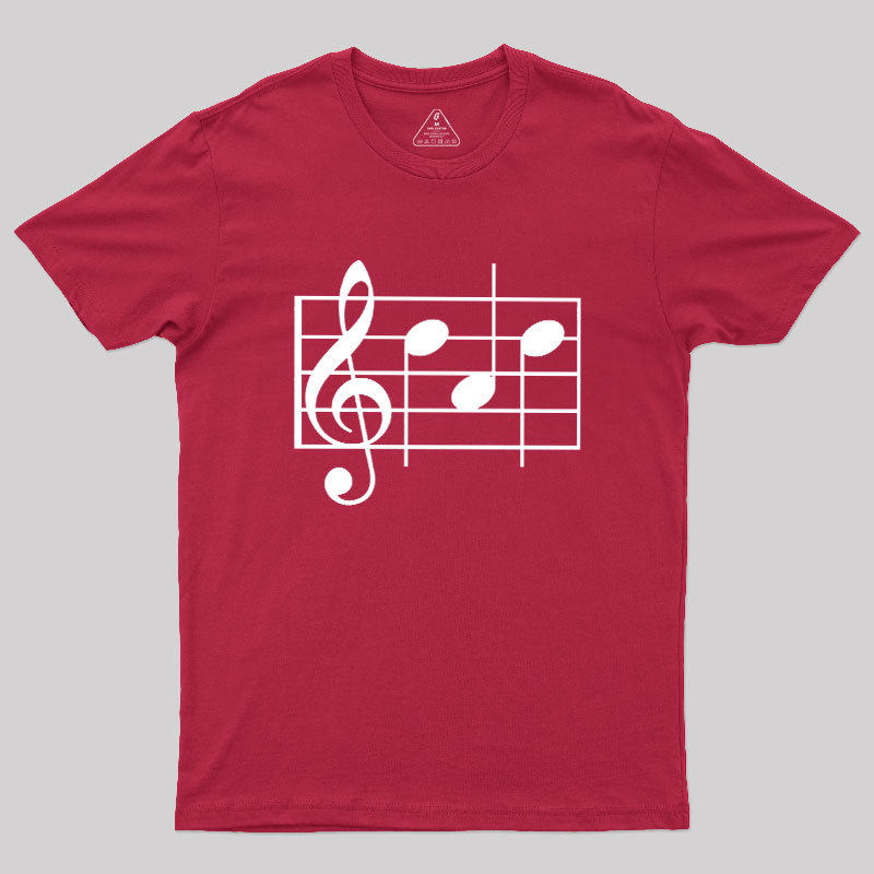 Musical Notes Dad Geek T-Shirt