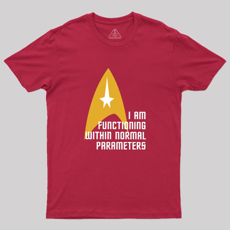 Star Trek Normal Parameters Geek T-Shirt