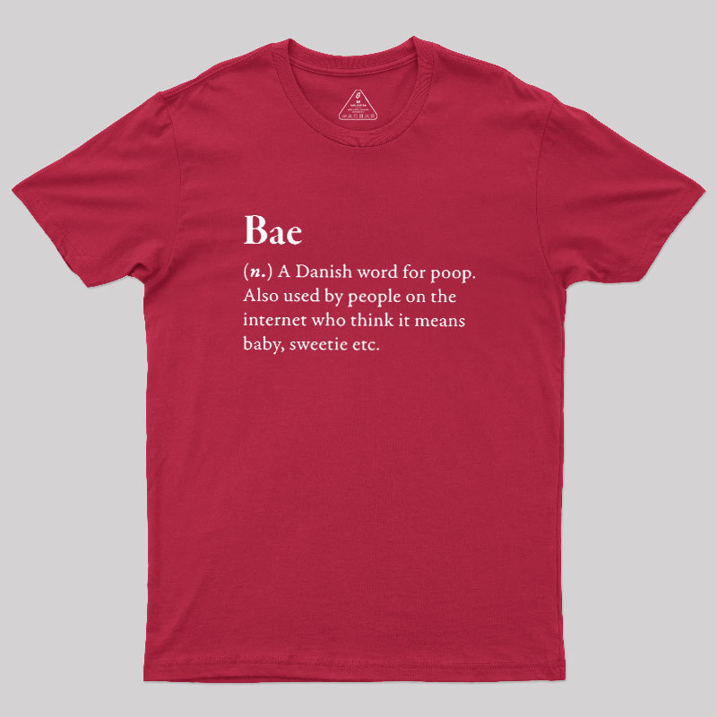 Bac Funny Glossary Geek T-Shirt
