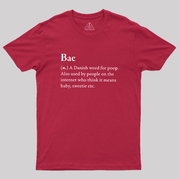 Bac Funny Glossary Geek T-Shirt