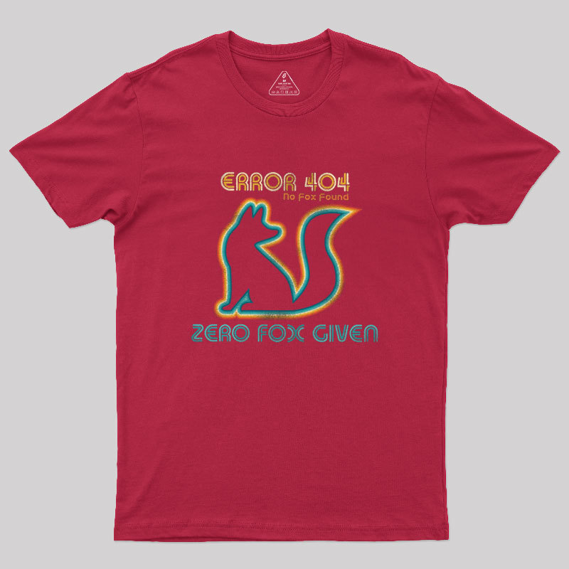 ERROR No Fox Found Geek T-Shirt