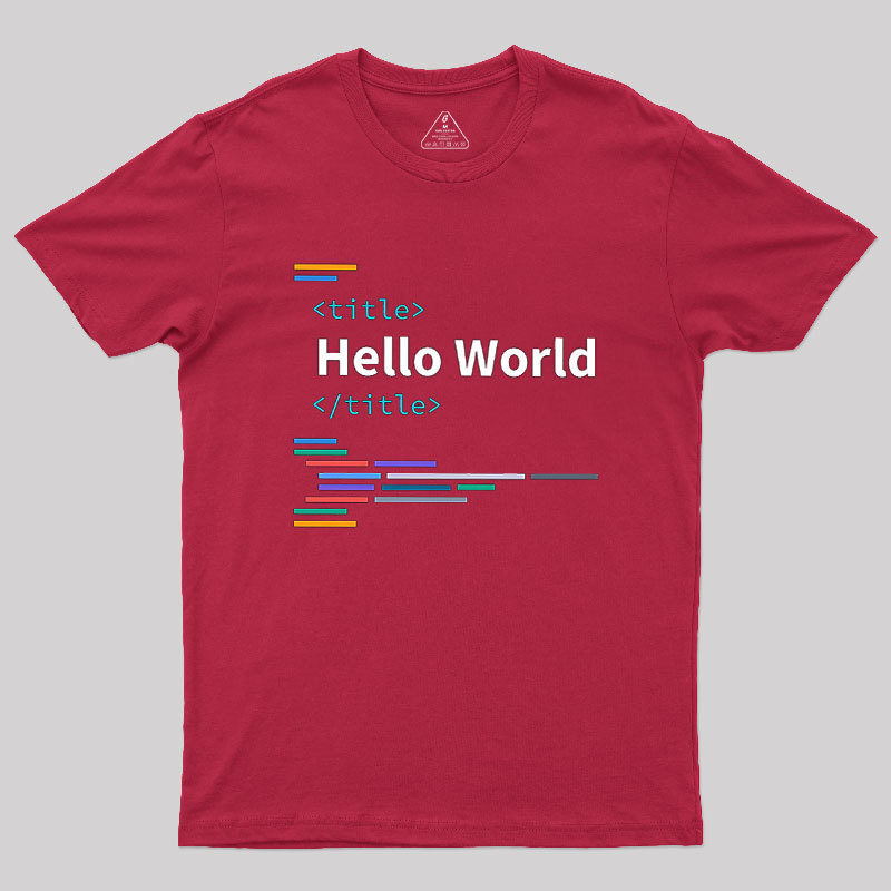 Developer Hello World Geek T-Shirt