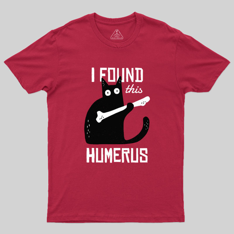 Cat With A Bone Geek T-Shirt