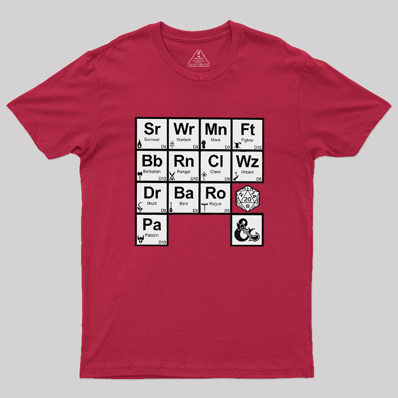 All Elements Dungeons & Dragons Geek T-Shirt