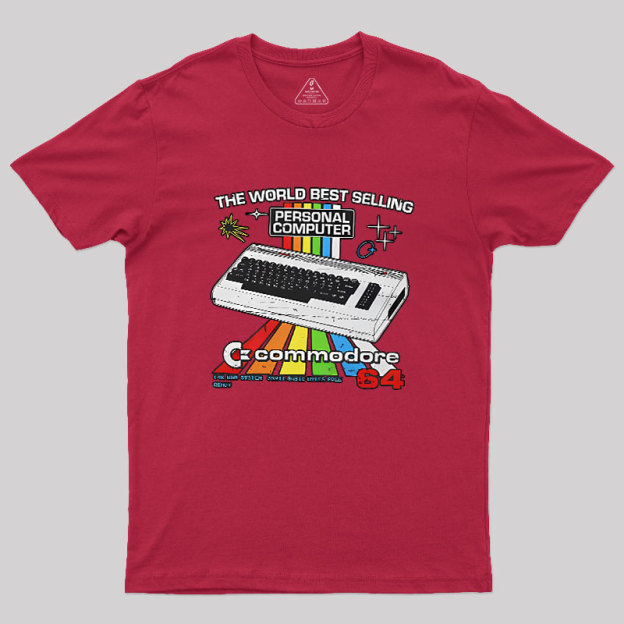 Retro Games Commodore 64 Personal Computer Geek T-Shirt