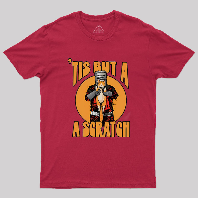 Tis But A Scratch The Black Knight Vs Cat Knight & Kitt Geek T-Shirt