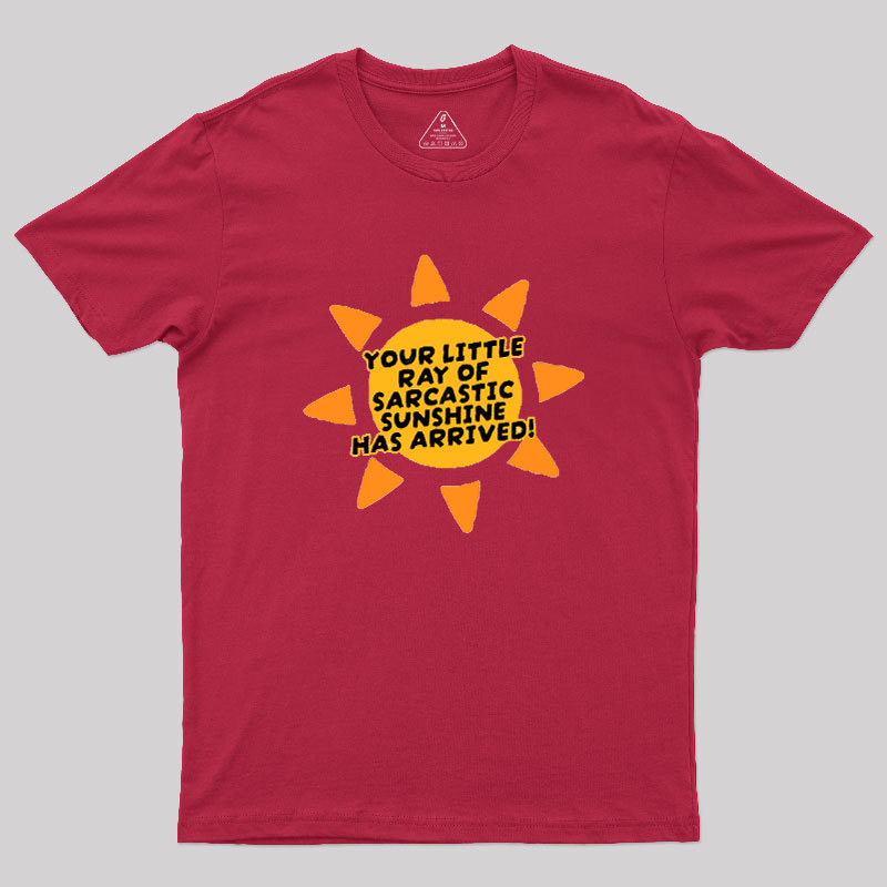 Your Little Ray of Sarcastic Sunshine Has Arrived Geek T-Shirt