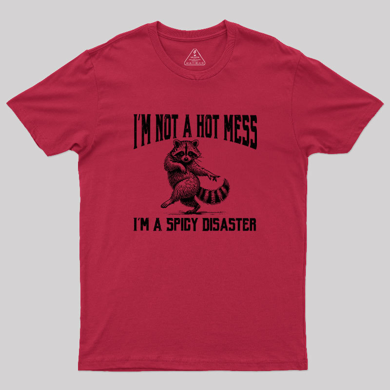 I'm Not A Hot Mess I'm A Spicy Disaster Geek T-Shirt