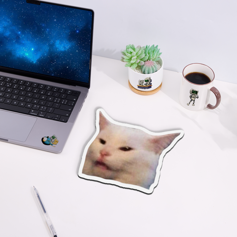 Smudge The Cat Meme Novelty Mouse Pad